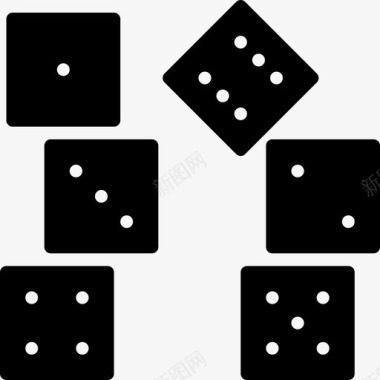 骰子掷骰子简历图标图标