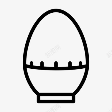 鸡蛋计时器餐厅饭菜图标图标