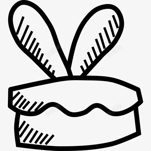 复活节蛋糕兔子不图标svg_新图网 https://ixintu.com 不 举行 兔子 出售 复活节涂鸦 复活节蛋糕 大胆 耳朵 黄金