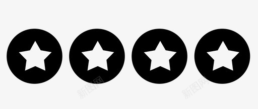 4星评论评分图标svg_新图网 https://ixintu.com 4星 关注 奖励 活动 绩效 行动 评分 评论