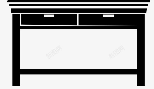 桌子箱子吃的图标svg_新图网 https://ixintu.com 单位 吃的 家具 家具图标 工作 桌子 箱子 腿 表面
