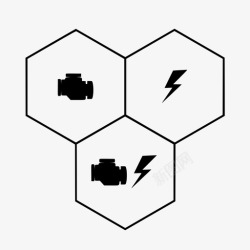 充电模块传动系技术技术模块化图标高清图片
