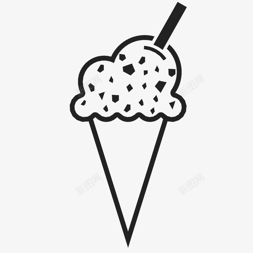 冰淇淋筒减法多个图标svg_新图网 https://ixintu.com 冰淇淋筒 减法 删除 夏季 多个 寒冷 忽略 甜点 表示 食物