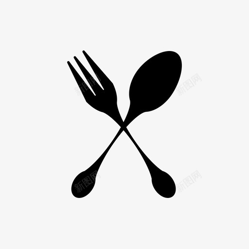 餐厅餐具晚餐图标svg_新图网 https://ixintu.com 吃 晚餐 服务 服务员 菜单 银器 食物 餐具 餐厅
