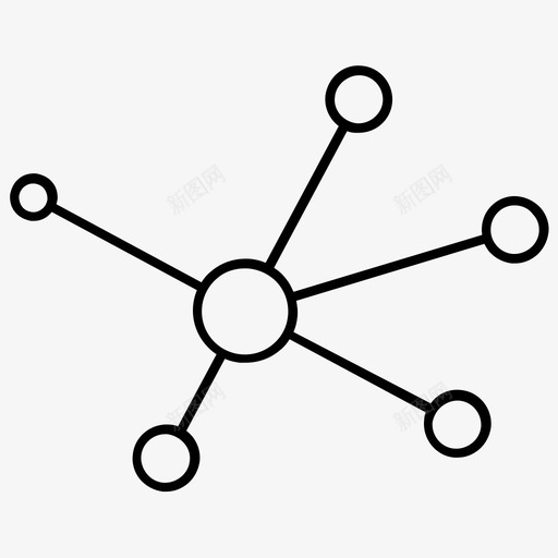 分子分子几何学图标svg_新图网 https://ixintu.com 分子 分子几何学