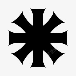 马耳他语十字架象征宗教图标高清图片