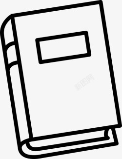 办公用品封面书文本书脊图标高清图片