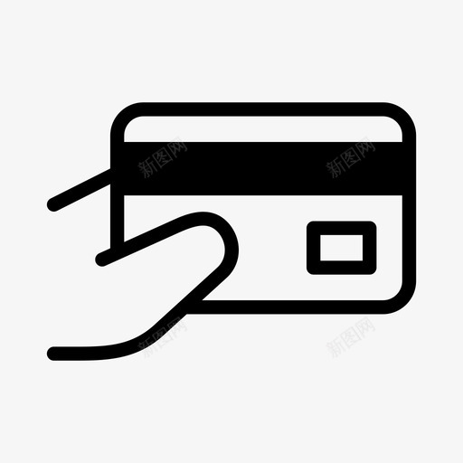 信用卡安全支付图标svg_新图网 https://ixintu.com 信用卡 借记卡 债务 安全 手 支付 货币和金融 近钱 采购电力 银行卡