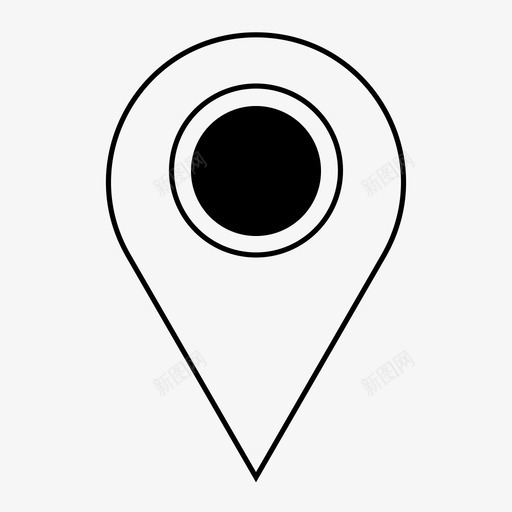 地图针位置点图标svg_新图网 https://ixintu.com 位置 信号 删除 地图针 指示 标记 点 转发