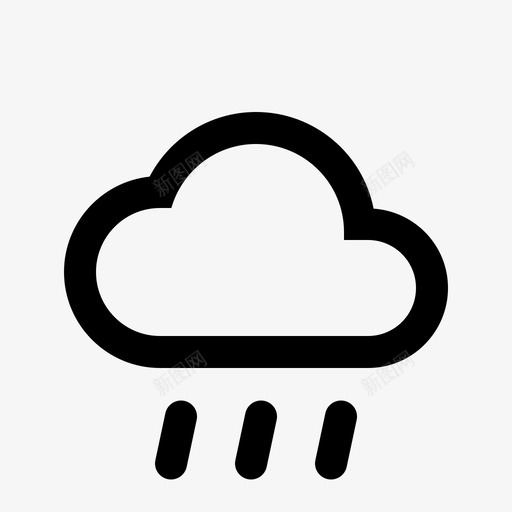 雨大云滴图标svg_新图网 https://ixintu.com 云 天气 材料设计 材料设计天气迷你 水 滴 降水 雨大 预报