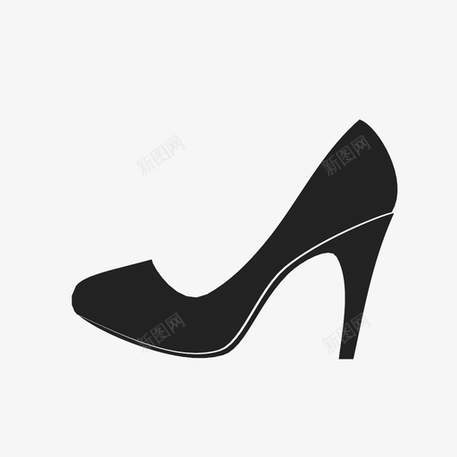 高跟鞋穿鞋图标svg_新图网 https://ixintu.com 买 女人 好 穿 美容 脚 鞋 高跟鞋