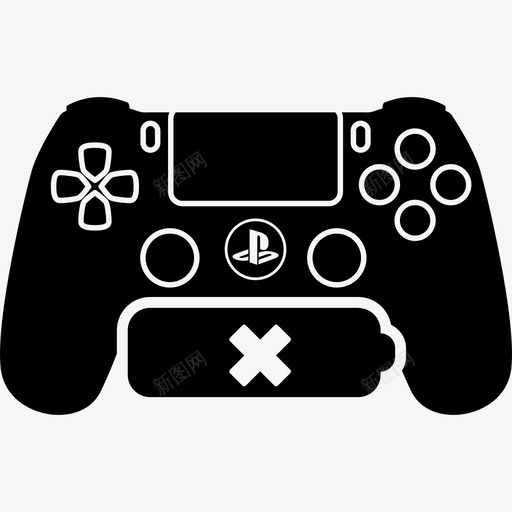 Ps4游戏控制没有电池控制视频游戏图标svg_新图网 https://ixintu.com Ps4游戏控制没有电池 控制 视频游戏