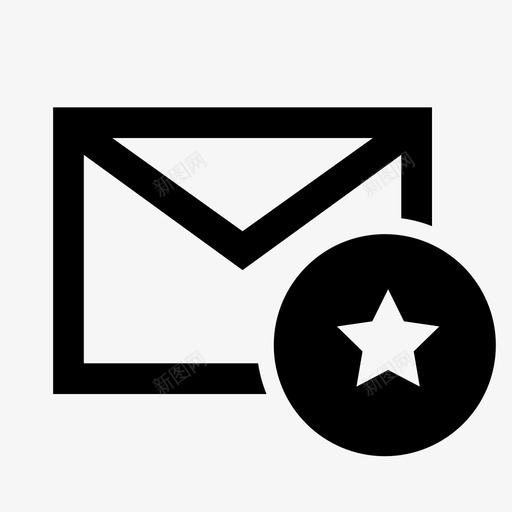 星型邮件带星邮件邮件图标svg_新图网 https://ixintu.com 带星邮件 指定 收藏夹 星型邮件 标记 突出显示 邮件 重要