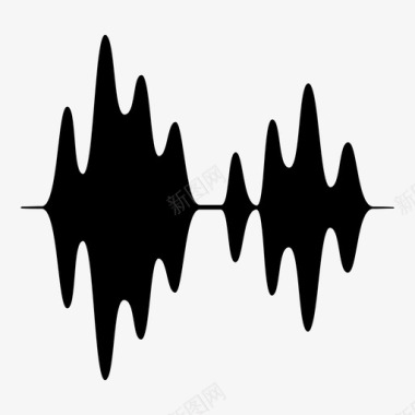 声波波形传播图标图标