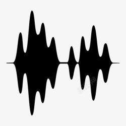 音频混音声波波形传播图标高清图片