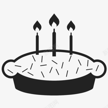 生日蛋糕礼物聚会图标图标