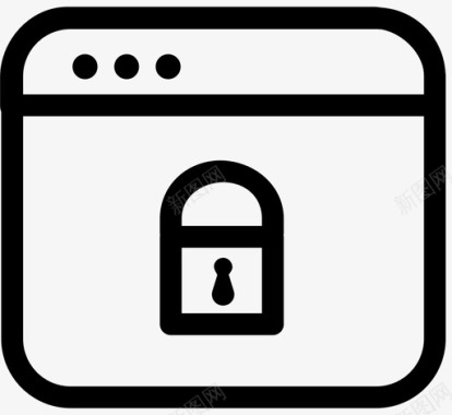 锁窗户图标图标
