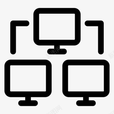 连接系统监控图标图标
