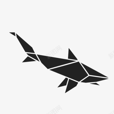 鲨鱼恐惧鱼图标图标