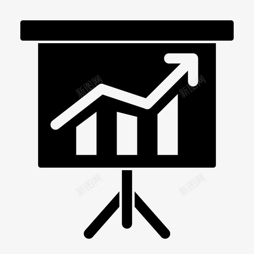 图表统计报告图标svg_新图网 https://ixintu.com go lol 分析 制作 向上 商业财务图表完整字形 图表 报告 线 统计 预测