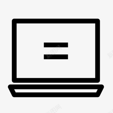 笔记本电脑小型屏幕图标图标
