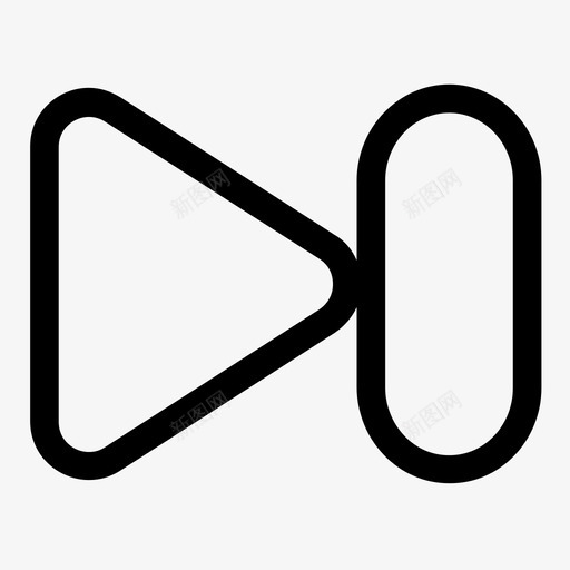 下一步跳跃下一个按钮图标svg_新图网 https://ixintu.com 下一个按钮 下一步 前进 向前 弓箭步 播放下一个按钮 电影 视频 跳跃