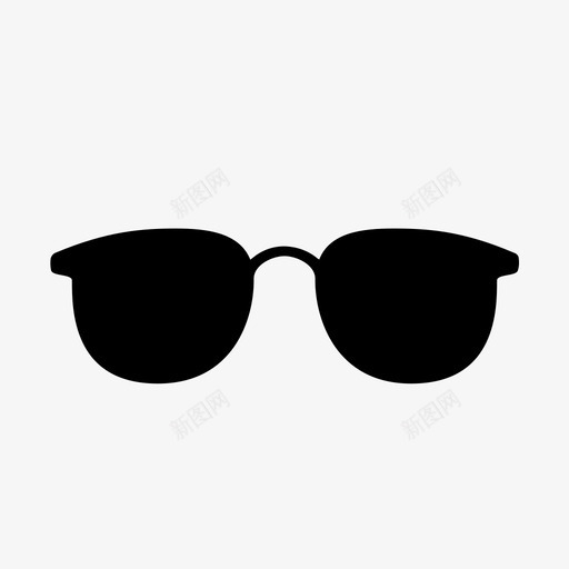 采购产品太阳镜紫外线防护眼镜图标svg_新图网 https://ixintu.com 光灰色 墨镜 护目镜 深色镜片 眼镜 紫外线防护 角框 采购产品太阳镜