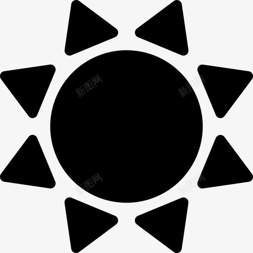 太阳黑形状变体形状空间图标svg_新图网 https://ixintu.com 太阳黑形状变体 形状 空间图标