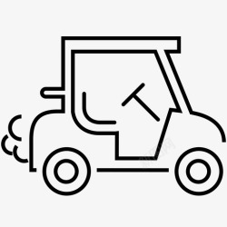 电动智能车高尔夫球车智能车高尔夫图标高清图片