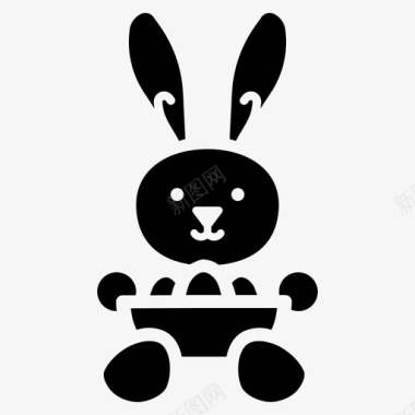 复活节兔子兔子杰作图标图标