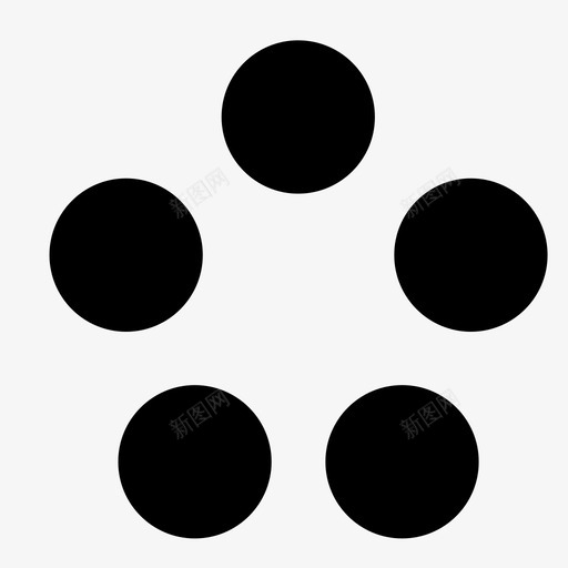 5个球5个pentoball图标svg_新图网 https://ixintu.com 5个 5个球 5项全能 pentoball