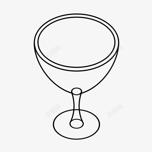 一杯香槟碗玻璃杯图标svg_新图网 https://ixintu.com 一杯香槟 厨房 器皿 玻璃杯 碗 锅 餐具室