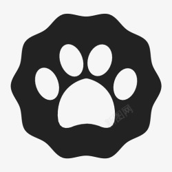 红烧脚蹄爪印台阶宠物店图标高清图片