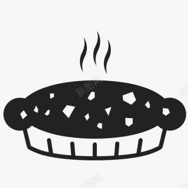 热蛋糕锅馅饼聚会图标图标