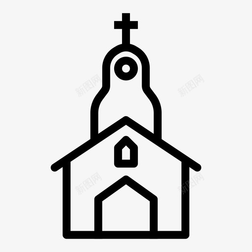 教堂祈祷不图标svg_新图网 https://ixintu.com 不 出售 基督教 大胆 建筑 持有 教堂 机构 祈祷 黄金