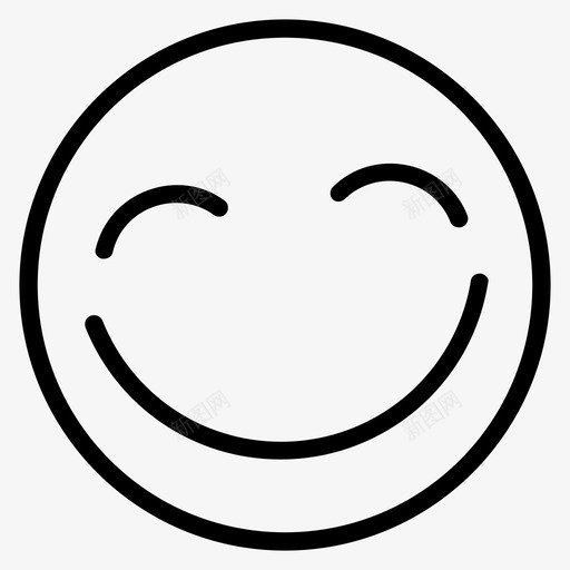 微笑动作活动图标svg_新图网 https://ixintu.com 交流 动作 微笑 快乐 情绪 注意力 活动 表情 表情符号微笑