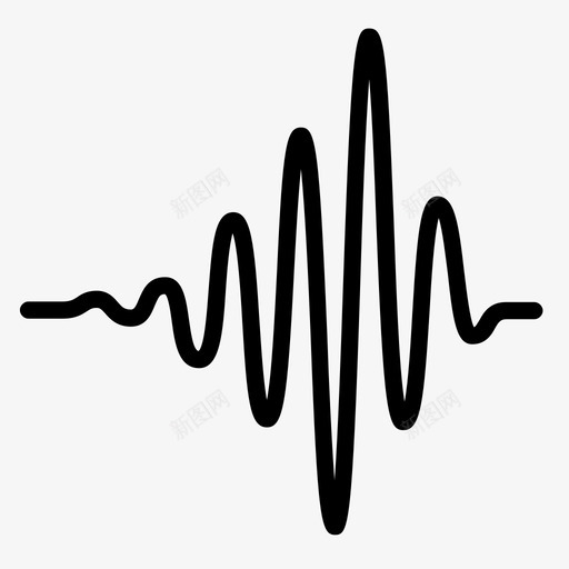 声波节奏响声图标svg_新图网 https://ixintu.com 听觉 响声 声学 声波 模拟 波形 节奏 节拍 音频