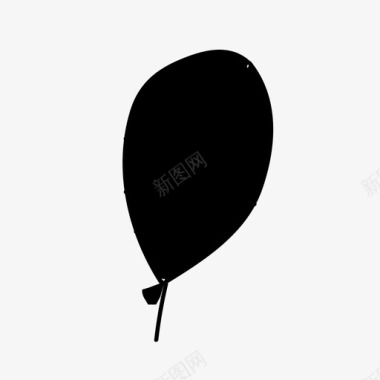 黑气球苏斯的偶像图标图标