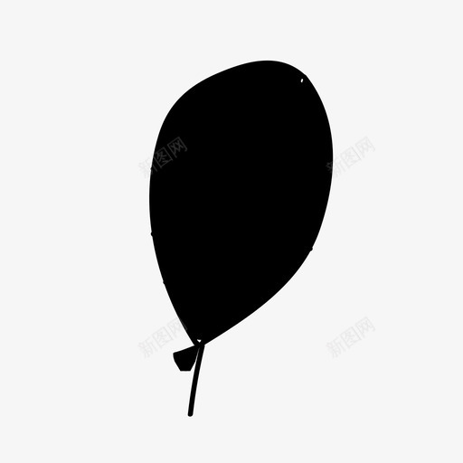黑气球苏斯的偶像图标svg_新图网 https://ixintu.com 苏斯设计的偶像 黑气球