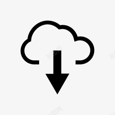 云减法存储图标图标