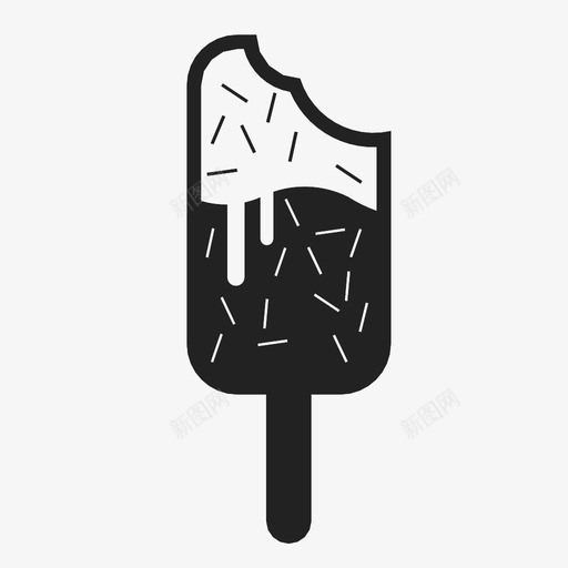 冰淇淋冰激凌冰镇图标svg_新图网 https://ixintu.com 冰淇淋 冰激凌 冰镇 冷冻 夏季 款待 浇头 甜点 甜食 食物