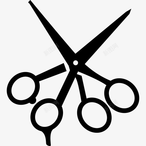 剪刀套件工具和用具发廊图标svg_新图网 https://ixintu.com 剪刀套件 发廊 工具和用具