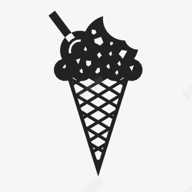 冰淇淋筒标志更多图标图标
