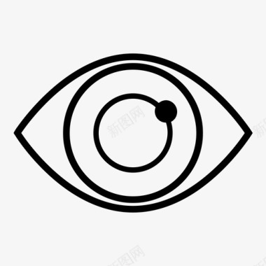 眼睛角膜眼球图标图标