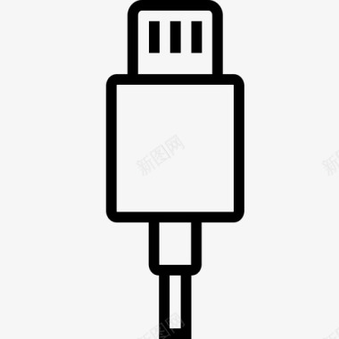 iphone充电器电池电缆图标图标