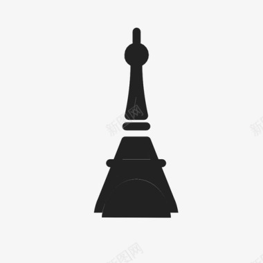 巴黎建筑埃菲尔铁塔图标图标