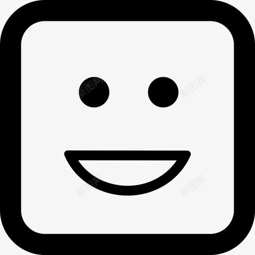 表情符号方块脸上带微笑界面情绪方块图标svg_新图网 https://ixintu.com 情绪方块 界面 表情符号方块脸上带微笑