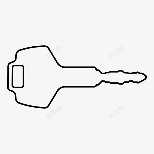 钥匙安全电源图标svg_新图网 https://ixintu.com 安全 材料 物体 物品 电源 解锁 轮廓 钥匙 钥匙轮廓 锁
