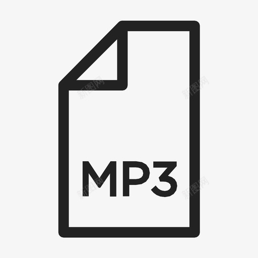 mp3文件播放音乐图标svg_新图网 https://ixintu.com mp3文件 下载 低质量 声音 复制 播放 音乐 音频