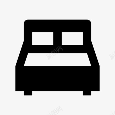 床睡眠床垫图标图标